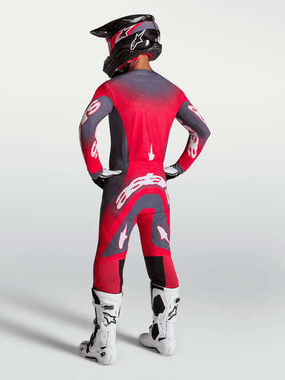 Alpinestars Supertech Hiten AFD Jersey 2027 Graystone Rouge Fluo Lilas Clair - MxProStoreParts