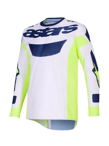 Maillot Alpinestars Racer Air Riway Gris/Jaune fluo/Bleu - MxProStoreParts