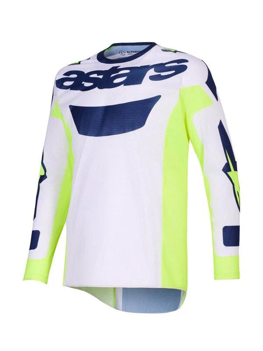 Maillot Alpinestars Racer Air Riway Gris/Jaune fluo/Bleu