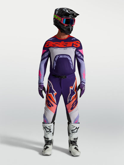 Alpinestars Supertech Dyna Jersey 2027 Light Violet Fluorescent Deep Pink - MxProStoreParts