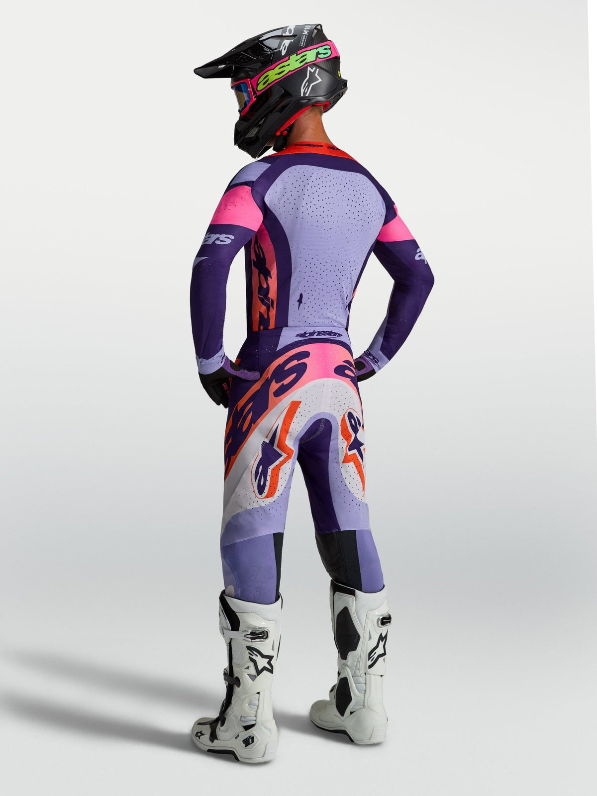 Alpinestars Supertech Dyna Jersey 2027 Light Violet Fluorescent Deep Pink - MxProStoreParts