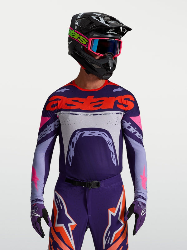Alpinestars Supertech Dyna Jersey 2027 Light Violet Fluorescent Deep Pink - MxProStoreParts