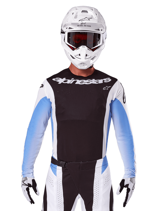 Alpinestars Techstar Melt Maillot Motocross Noir Bleu 2025