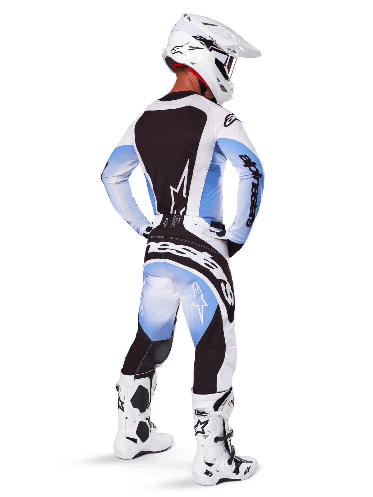 Alpinestars Techstar Melt Maillot Motocross Noir Bleu 2025 - MxProStoreParts