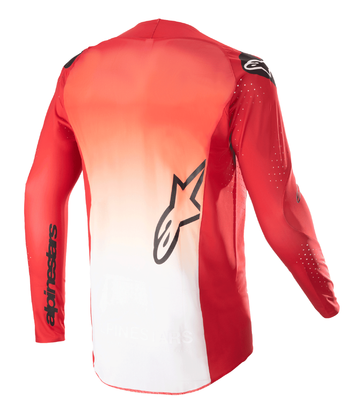 Alpinestars Supertech Risen Motocross Jersey 2023 Mars Red White - MxProStoreParts