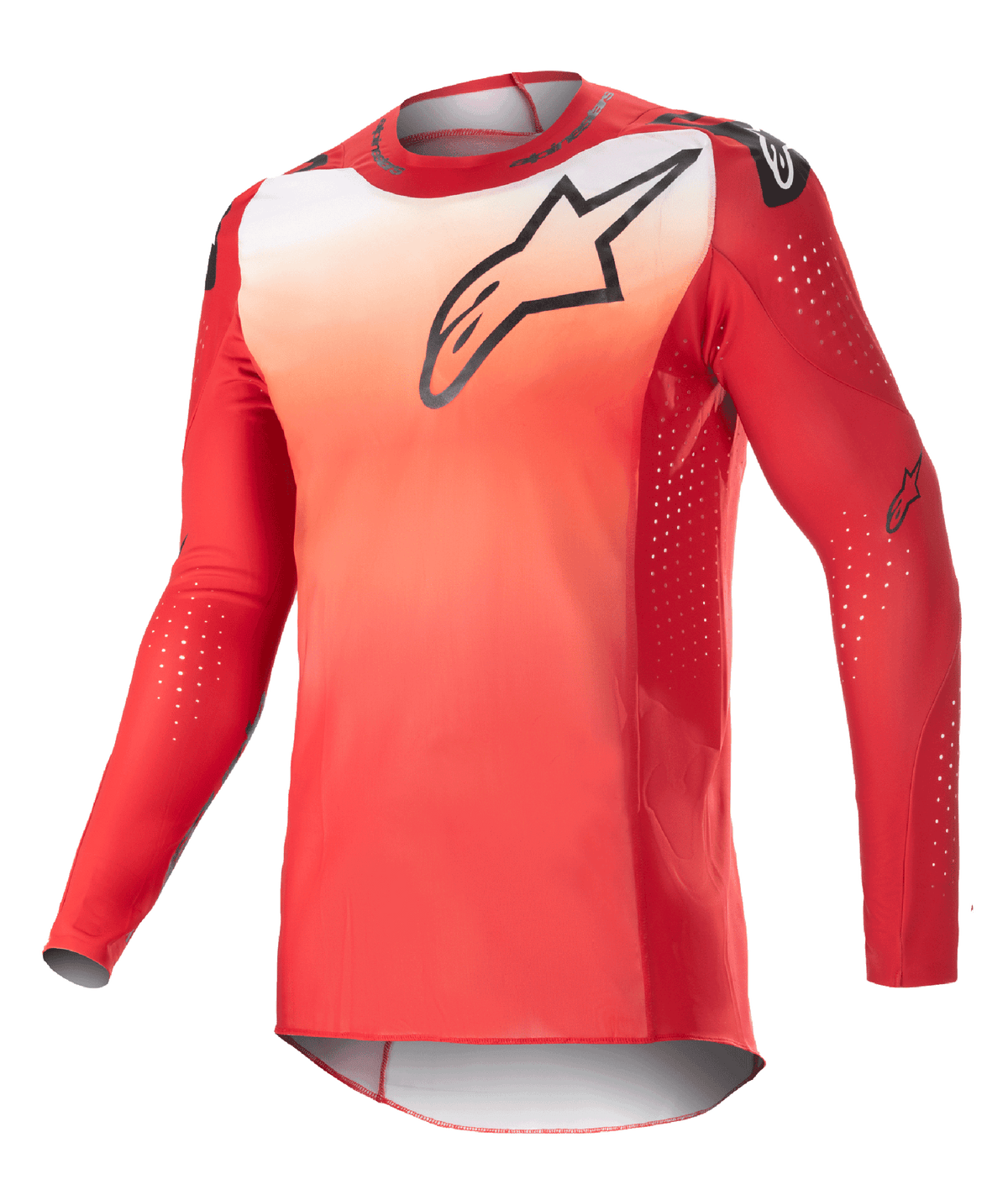 Alpinestars Supertech Risen Motocross Jersey 2023 Mars Red White - MxProStoreParts