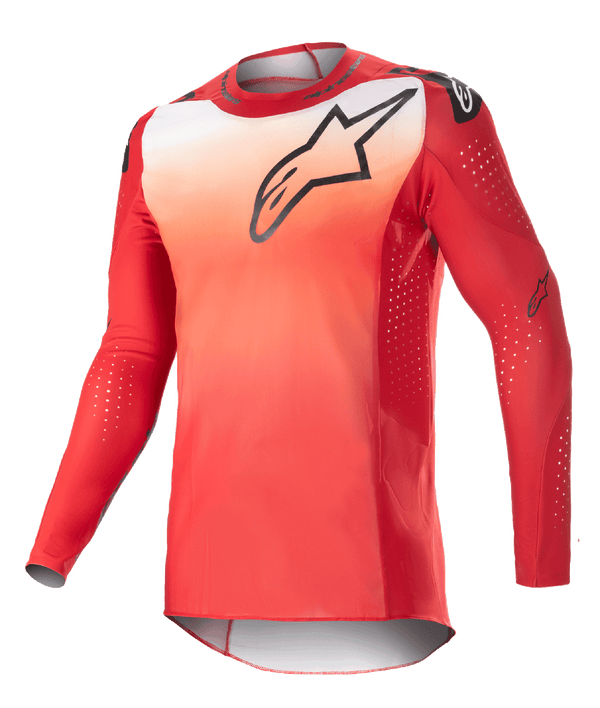 Alpinestars Supertech Risen Motocross Jersey 2023 Mars Red White - MxProStoreParts