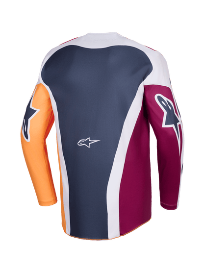 Alpinestars Racer Portl Maillot 2026 Rouge, Gris Clair et Gris Foncé - MxProStoreParts