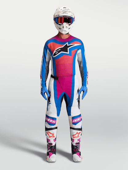 Alpinestars Maillot Techstar Maven blanc corail bleu - MxProStoreParts