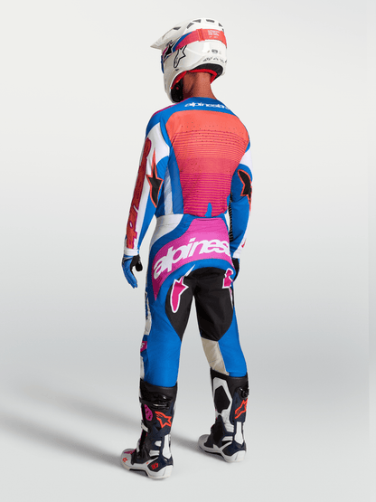 Alpinestars Maillot Techstar Maven blanc corail bleu - MxProStoreParts