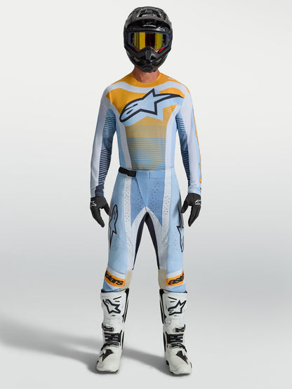 Alpinestars Techstar Maven Maillot 2027 Bleu poussière Tangerine Noir - MxProStoreParts
