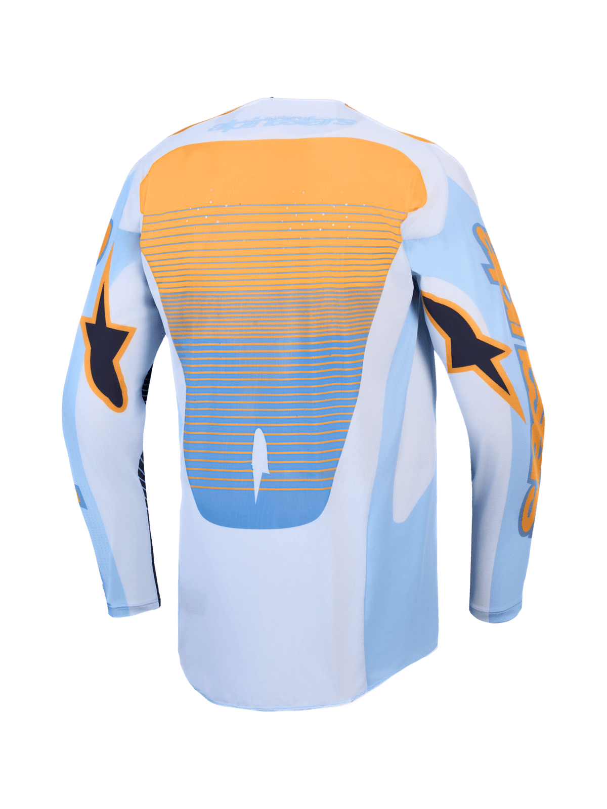 Alpinestars Techstar Maven Maillot 2027 Bleu poussière Tangerine Noir - MxProStoreParts