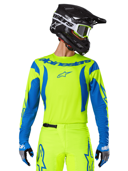 Alpinestars Fluid Haul Trikot 2025 Gelb Fluo Blau