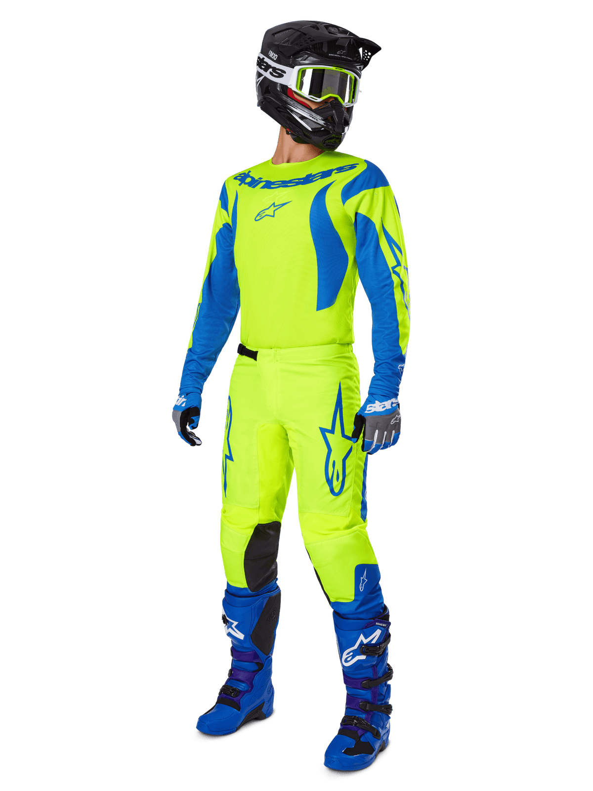 Alpinestars Fluid Haul Trikot 2025 Gelb Fluo Blau - MxProStoreParts