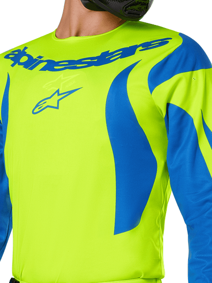 Alpinestars Fluid Haul Trikot 2025 Gelb Fluo Blau - MxProStoreParts