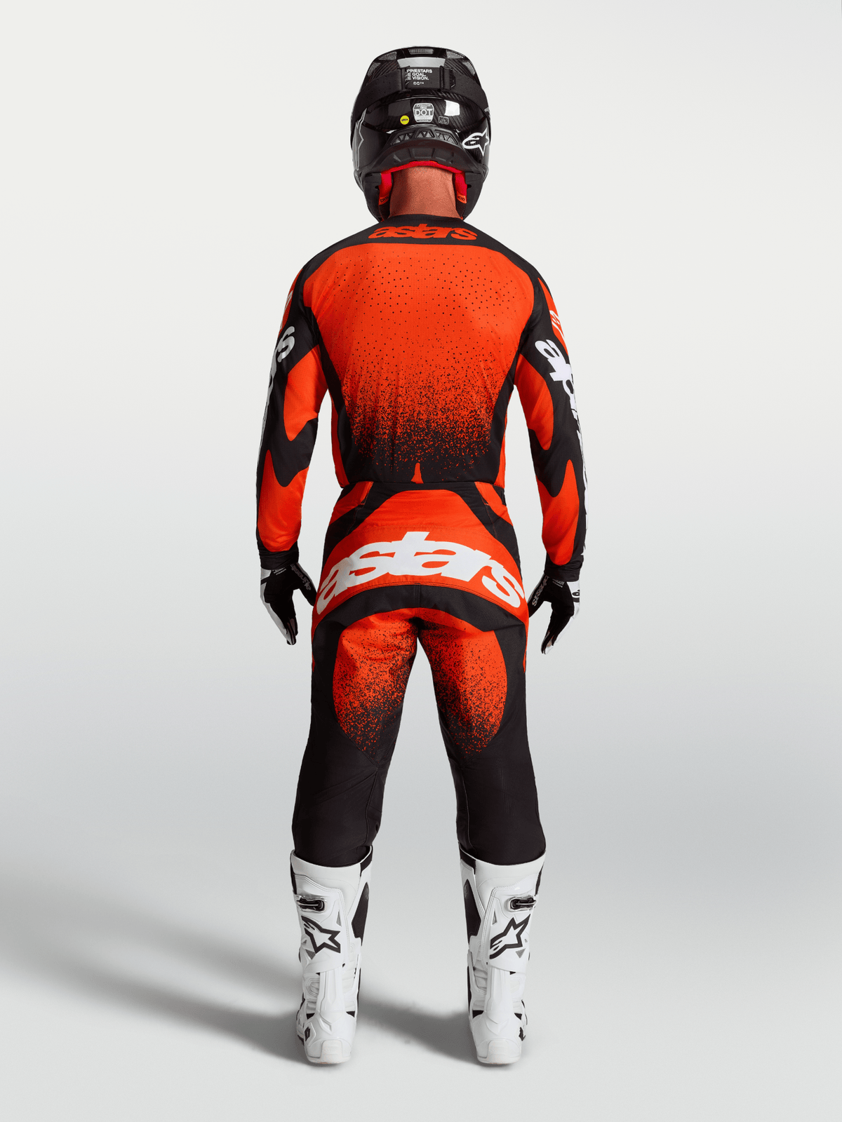 Alpinestars Techstar Swan Maillot 2027 rouge cardinal, noir et blanc - MxProStoreParts