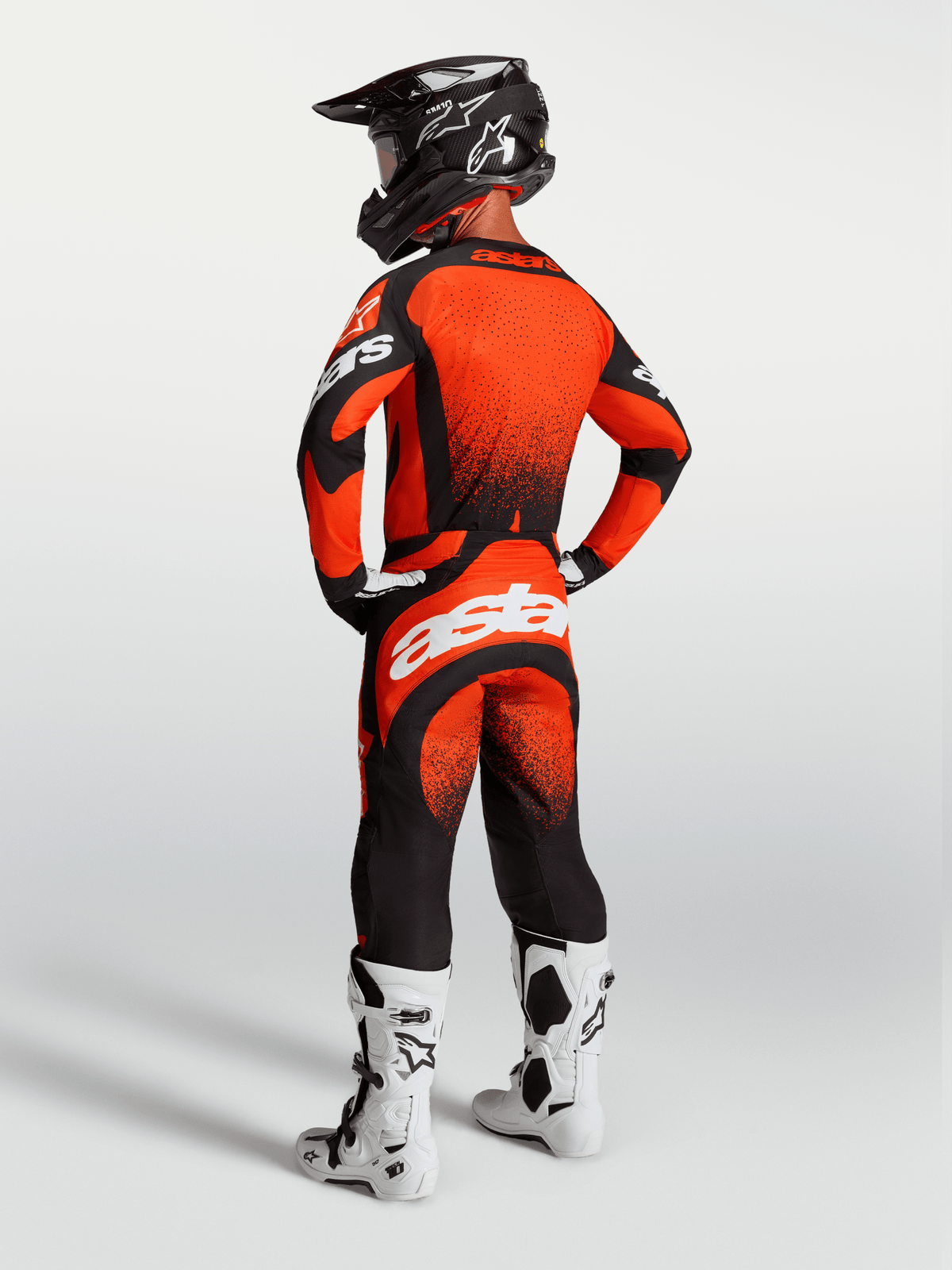 Alpinestars Techstar Swan Maillot 2027 rouge cardinal, noir et blanc - MxProStoreParts