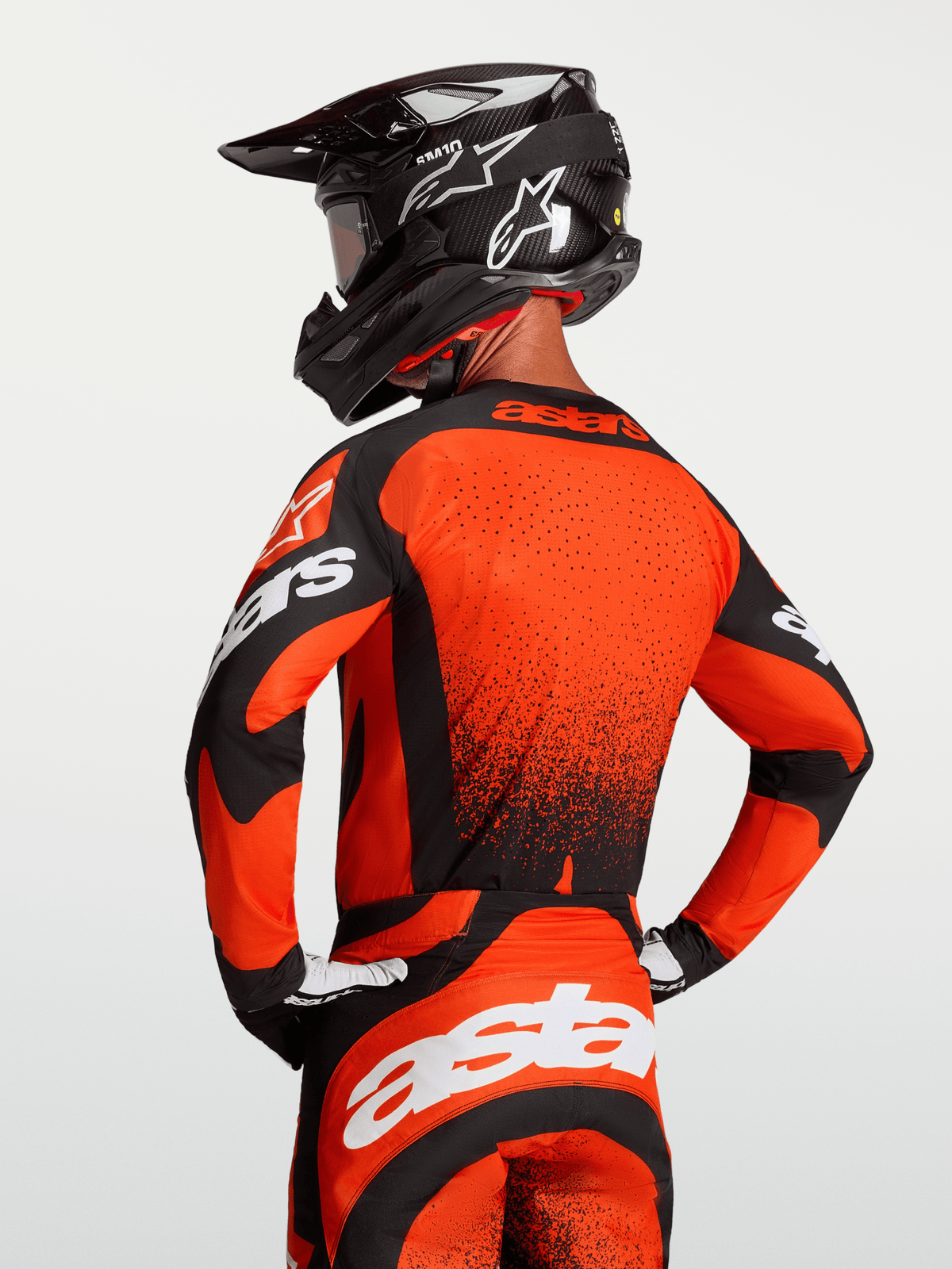 Alpinestars Techstar Swan Maillot 2027 rouge cardinal, noir et blanc - MxProStoreParts