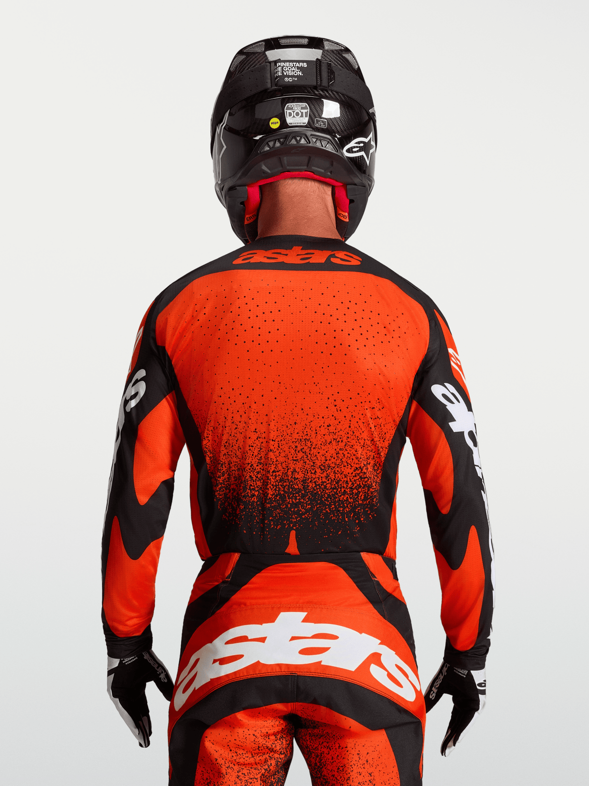 Alpinestars Techstar Swan Maillot 2027 rouge cardinal, noir et blanc - MxProStoreParts