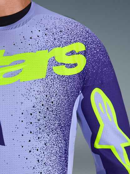 Alpinestars Supertech Scenz Jersey Fluoro Púrpura Amarillo - MxProStoreParts