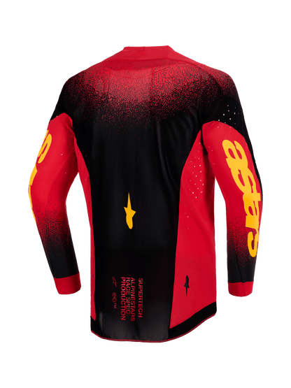 Alpinestars Supertech Scenz Camiseta 2026 Rojo Negro Amarillo - MxProStoreParts