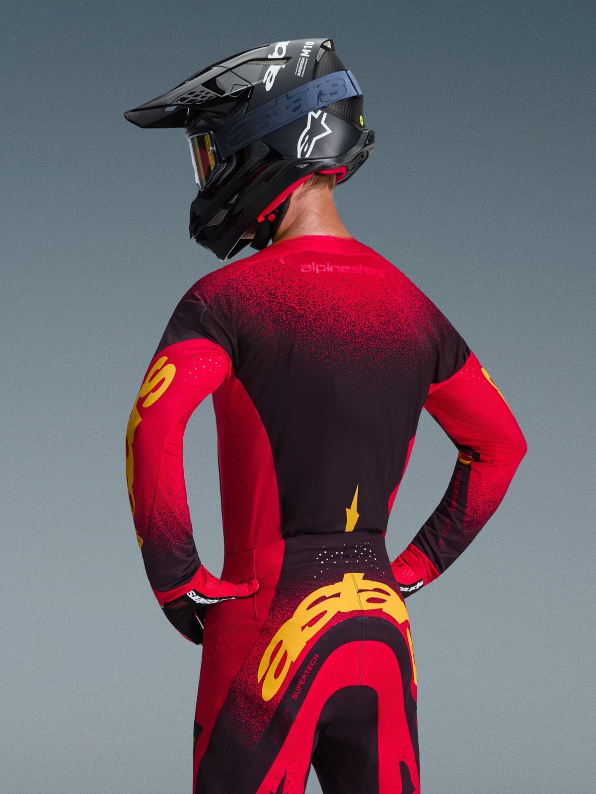 Alpinestars Supertech Scenz Camiseta 2026 Rojo Negro Amarillo - MxProStoreParts