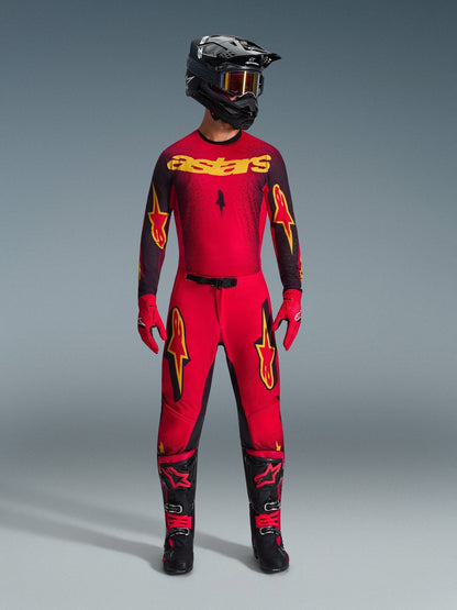 Alpinestars Supertech Scenz Camiseta 2026 Rojo Negro Amarillo - MxProStoreParts