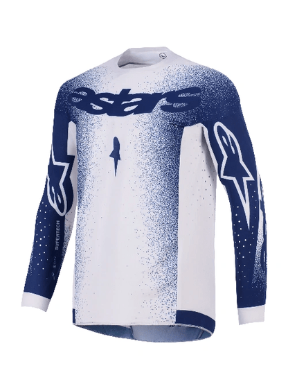 Alpinestars 2026 Supertech Scenz camiseta de cross para adultos Gris / Azul Oscuro - MxProStoreParts