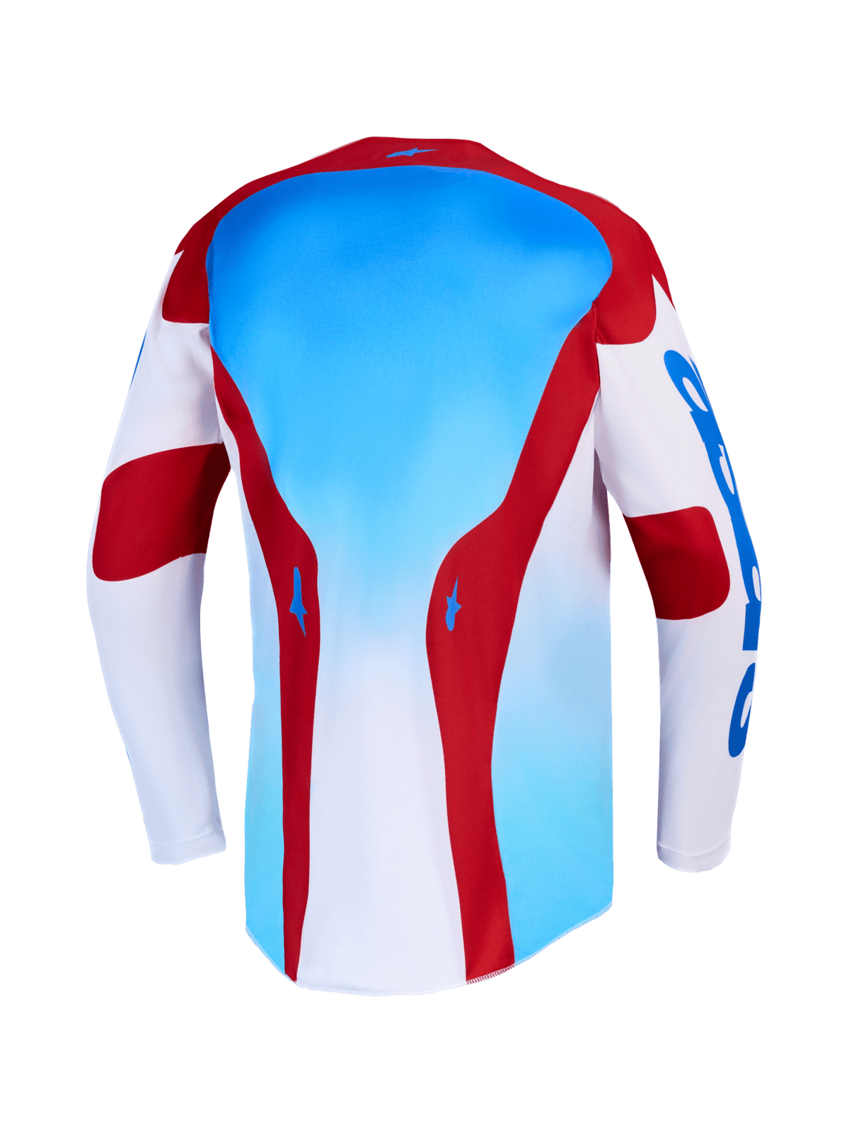 Maillot Alpinestars Racer Hunt 2027 – Blanc, Rouge Feu, Bleu UCLA - MxProStoreParts
