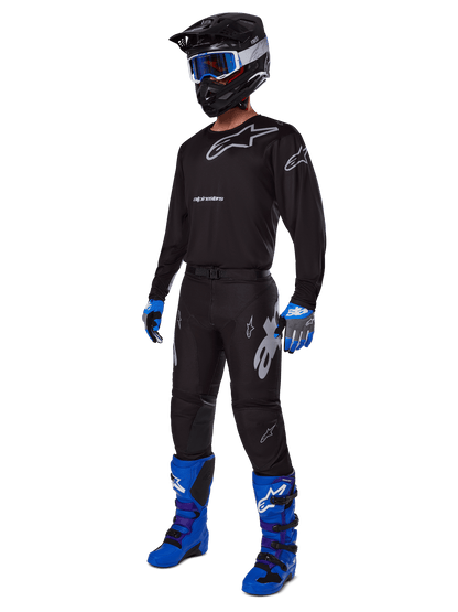 Alpinestars 2025 Racer Graphite Jersey Offroad Negro y Gris - MxProStoreParts