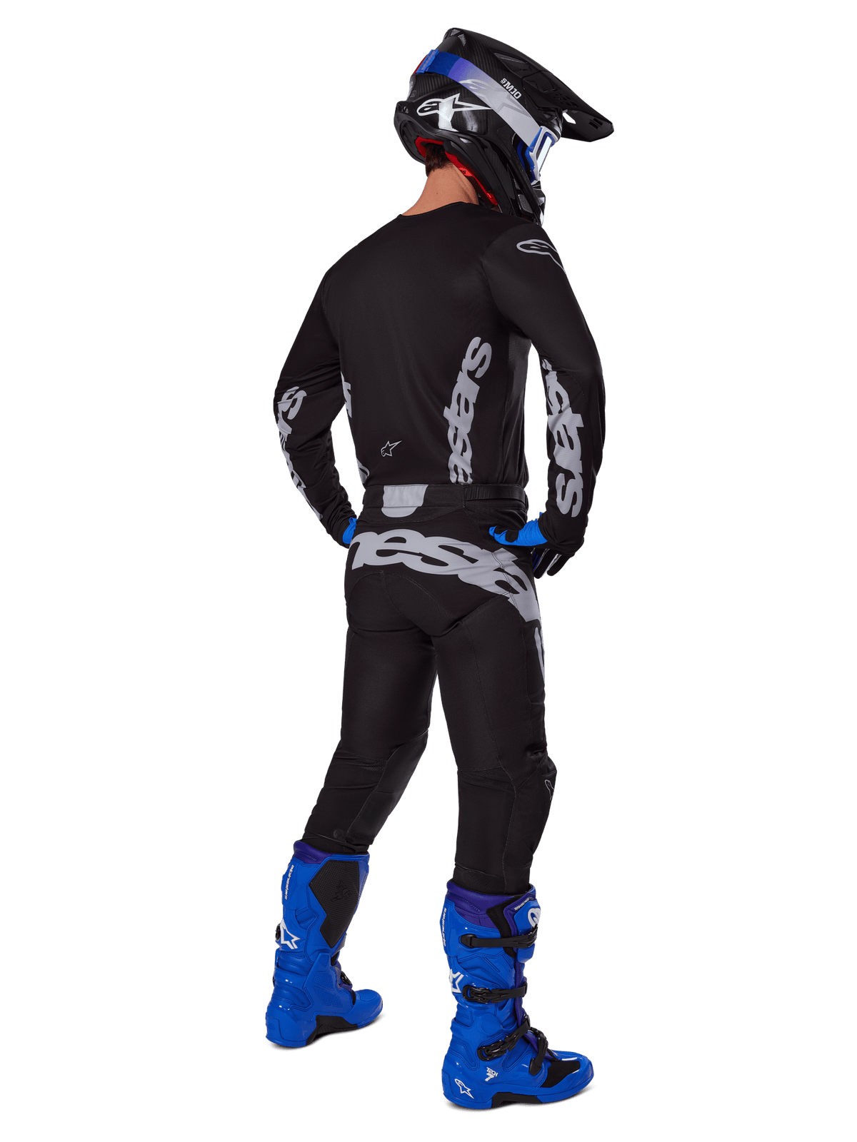 Alpinestars 2025 Racer Graphite Jersey Offroad Negro y Gris - MxProStoreParts
