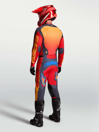 Alpinestars Racer Hunt Pantalon 2027 Rouge Feu Graystone Hot Coral - MxProStoreParts