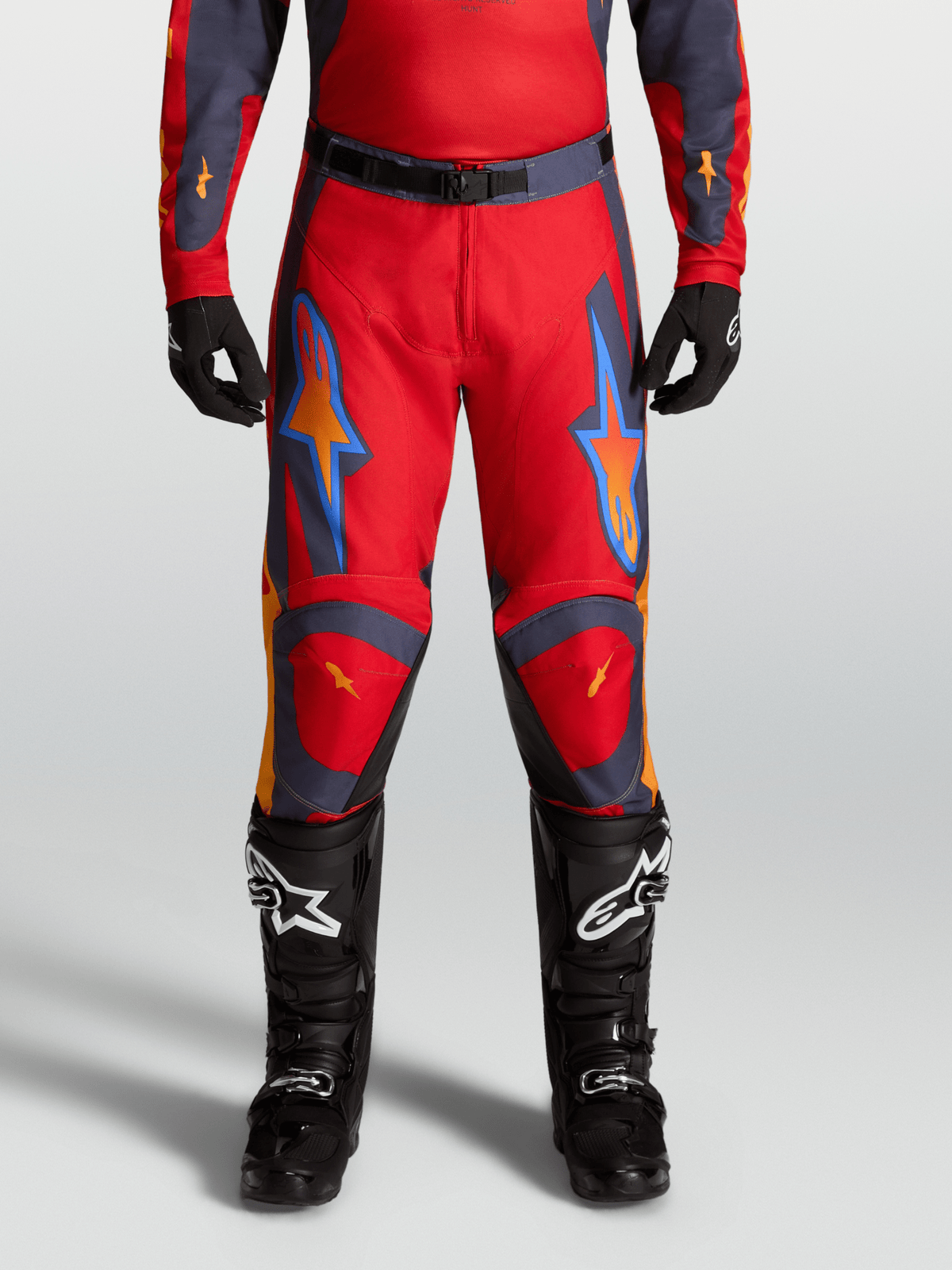 Alpinestars Racer Hunt Pantalon 2027 Rouge Feu Graystone Hot Coral - MxProStoreParts
