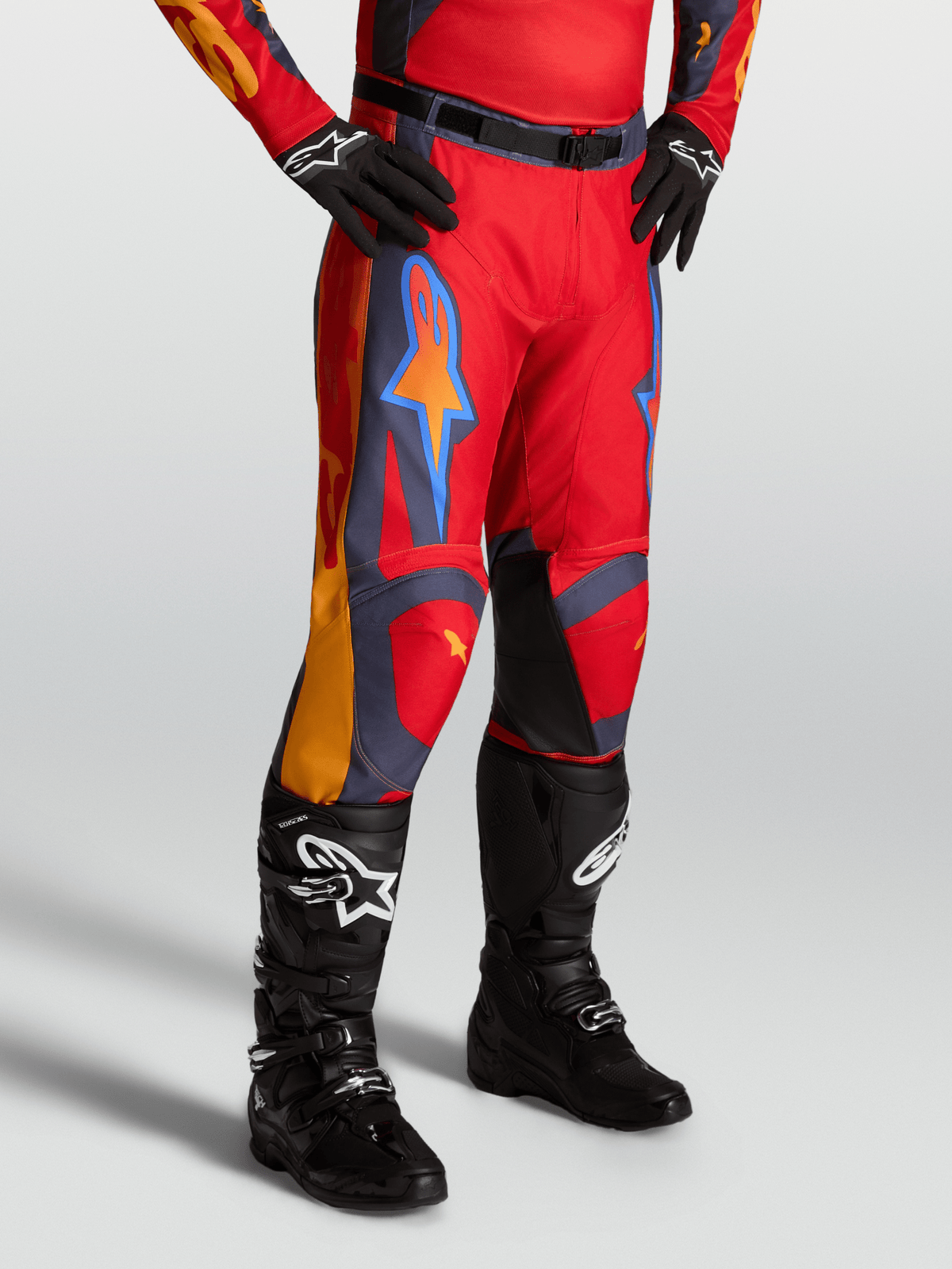 Alpinestars Racer Hunt Pantalon 2027 Rouge Feu Graystone Hot Coral - MxProStoreParts