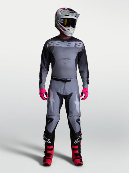 Alpinestars Camiseta Racer Amber 2027 Gris Pizarra Gris Frío Lila Claro - MxProStoreParts