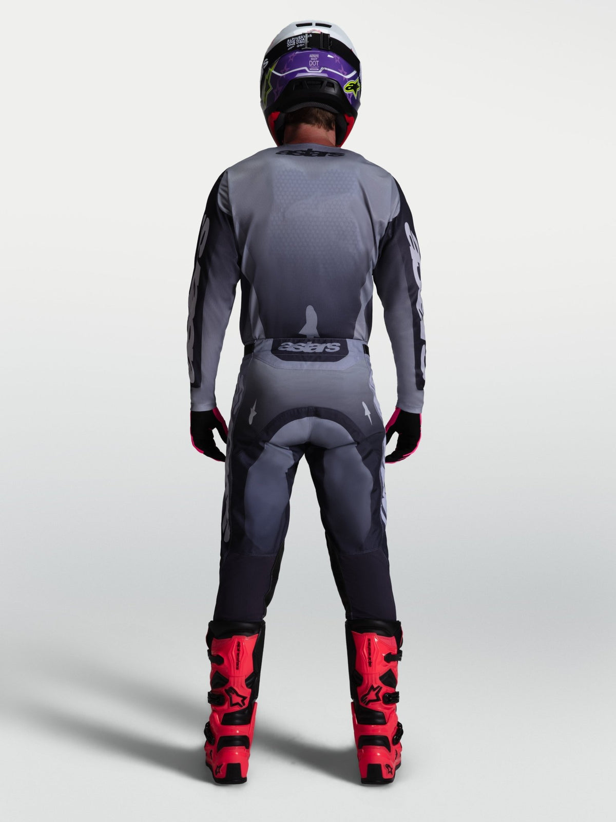 Alpinestars Camiseta Racer Amber 2027 Gris Pizarra Gris Frío Lila Claro - MxProStoreParts