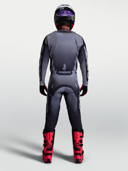 Alpinestars Camiseta Racer Amber 2027 Gris Pizarra Gris Frío Lila Claro - MxProStoreParts
