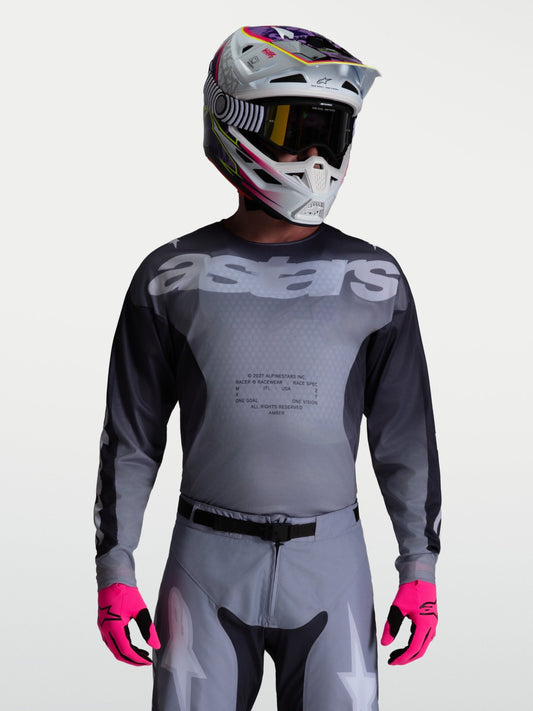Alpinestars Maillot Racer Amber 2027 Graystone Gris Froid Lilas Clair