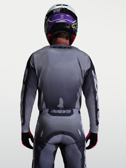 Alpinestars Camiseta Racer Amber 2027 Gris Pizarra Gris Frío Lila Claro - MxProStoreParts