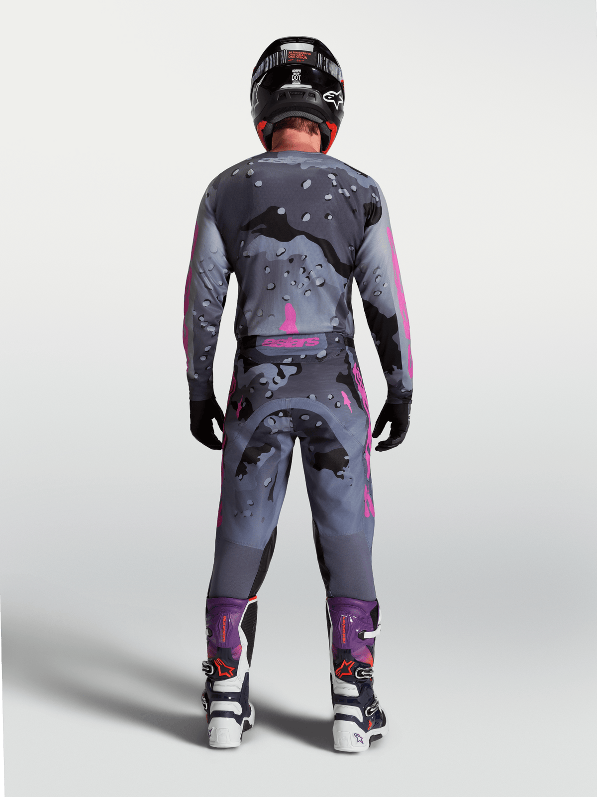 Alpinestars Racer Lone Jersey 2027 Grey Camo Purple - MxProStoreParts