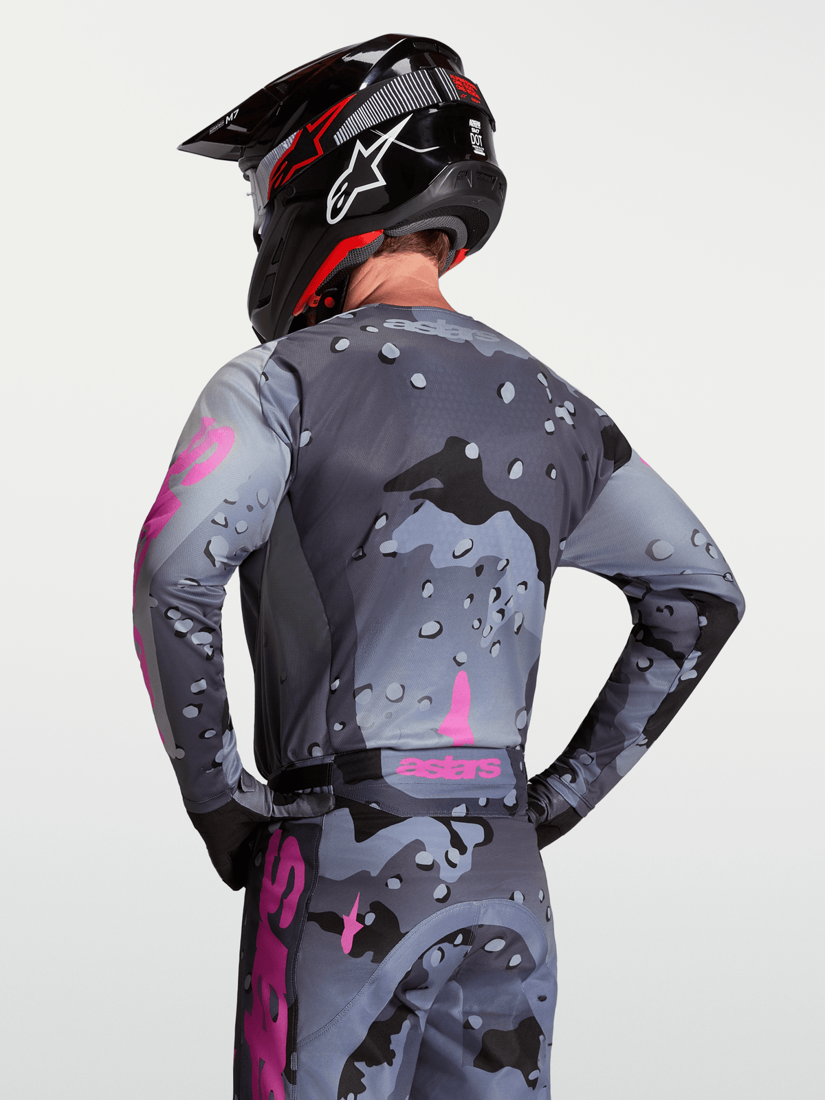 Alpinestars Racer Lone Jersey 2027 Grey Camo Purple - MxProStoreParts