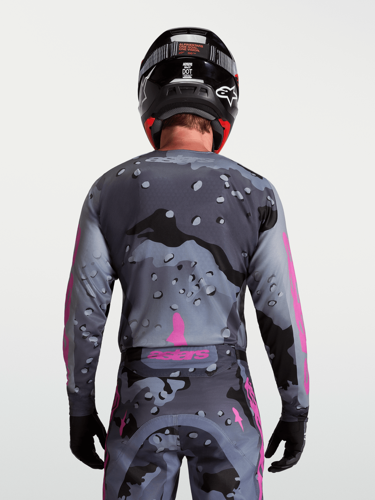 Alpinestars Racer Lone Jersey 2027 Grey Camo Purple - MxProStoreParts