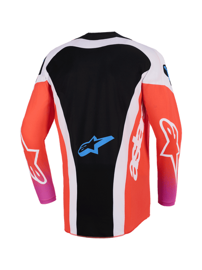 Alpinestars Techstar Maillot 2026 Gris Clair Orange Fluo Noir - MxProStoreParts