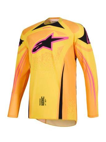 Alpinestars 2026 Supertech Nomur Youth Cross Shirt Orange / Yellow / Pink - MxProStoreParts