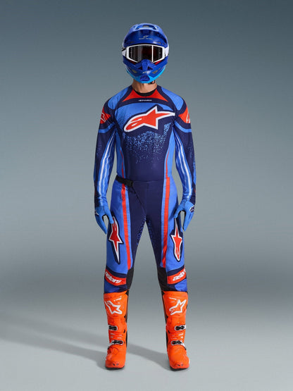 Alpinestars Techstar Nomur Jersey, Dark Navy Orange UCLA Blue - MxProStoreParts