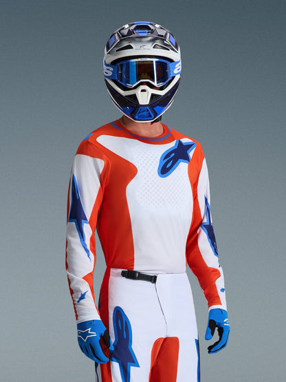 Alpinestars Camiseta Fluid Grid 2026 Naranja UCLA Azul - MxProStoreParts