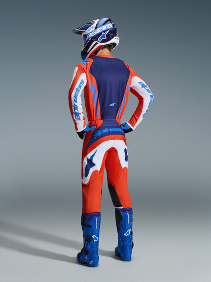 Alpinestars Camiseta Fluid Grid 2026 Naranja UCLA Azul - MxProStoreParts