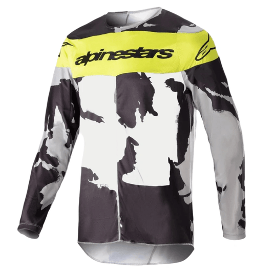 Alpinestars 2023 Racer Tactical Adult Cross Shirt Yellow / Camo