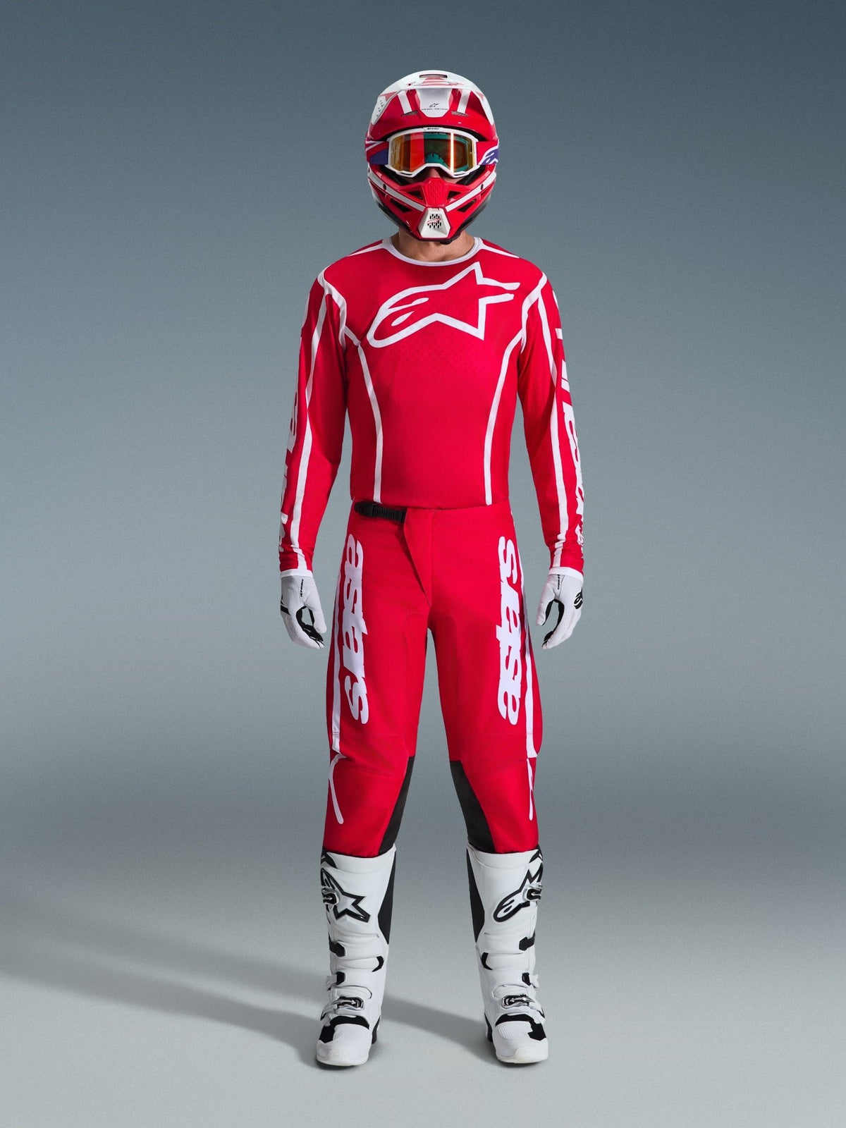 Alpinestars Camiseta Fluid Apex 2026 Rojo Blanco - MxProStoreParts