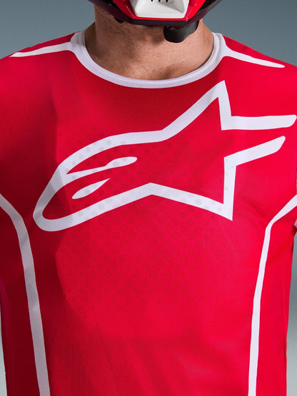 Alpinestars Camiseta Fluid Apex 2026 Rojo Blanco - MxProStoreParts